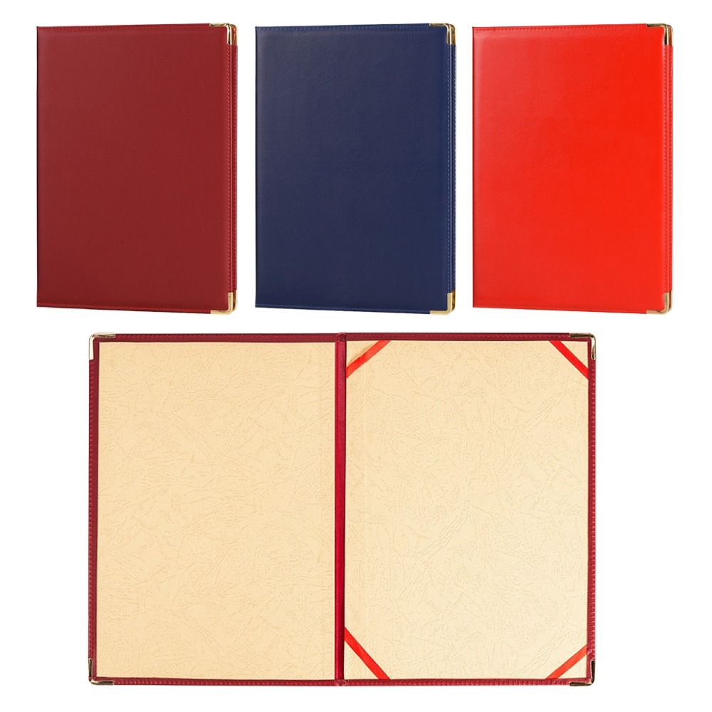 Leather Work Folder - New PU Leather Blank Folder A4