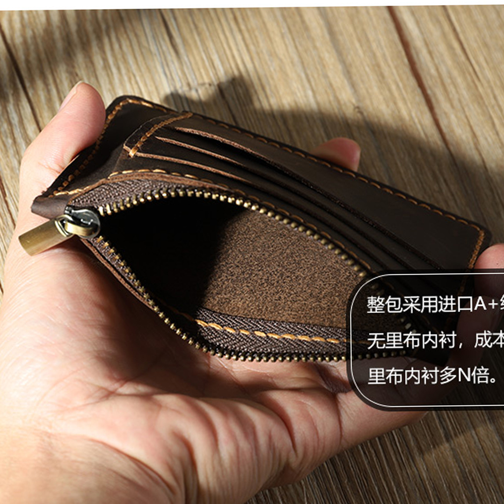 Zipper card bag coin purse  Le - đánh giá và giá Leathercraft Japan
