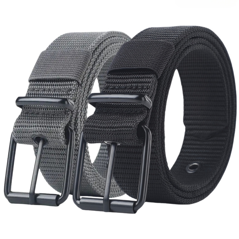 New Men Belt Porous Canvas Pin - đánh giá và giá Leatherwork Eyelets