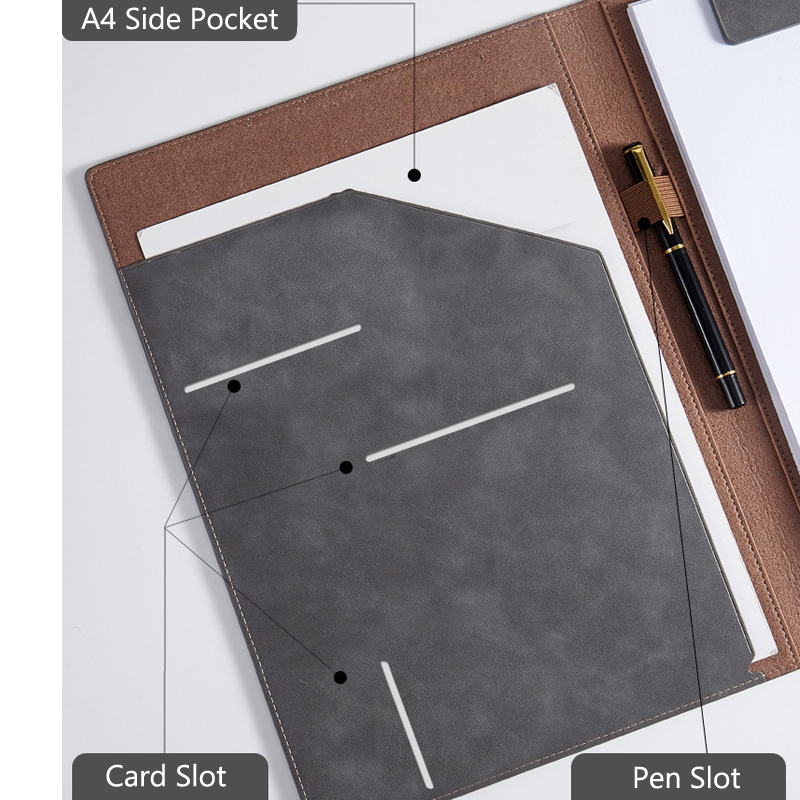 A4 Leather Business Portfolio  - đánh giá và giá Leather Work Folder