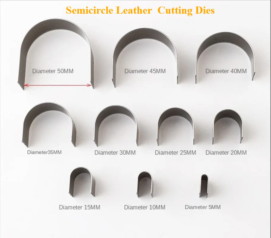 10Pcs/Set Semicircle Leather C - đánh giá và giá Leathercraft Japan