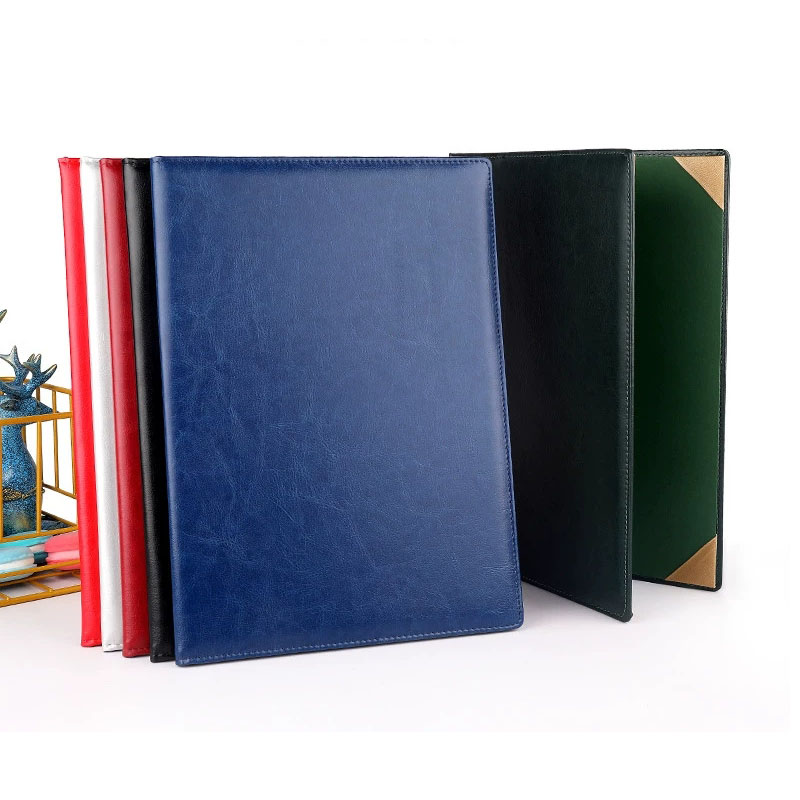 White Silver Red Blue Dark Gre - đánh giá và giá Leather Work Folder