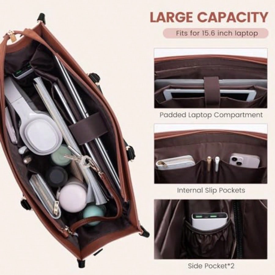 Laptop Bag For Women 15.6 Lnch - đánh giá và giá Leatherworking Classic
