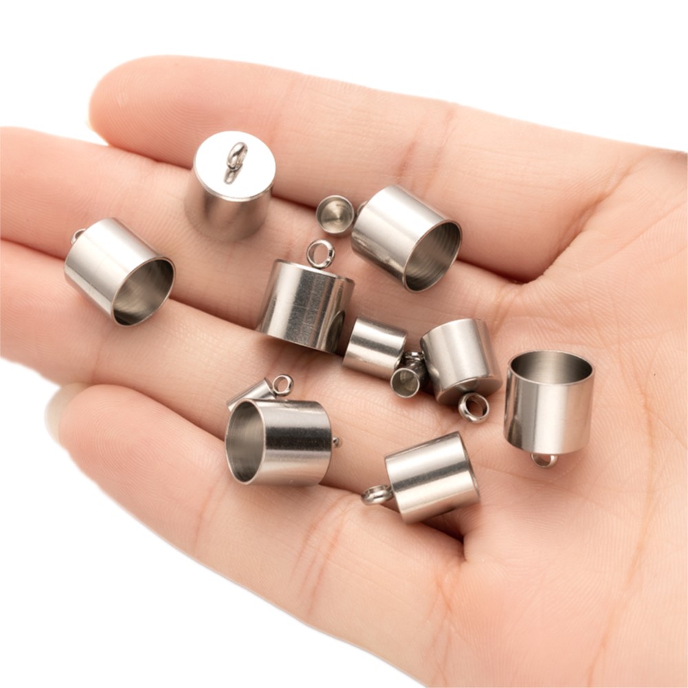 20pcs Tube End Caps Stainless  - đánh giá và giá Leatherwork Diy