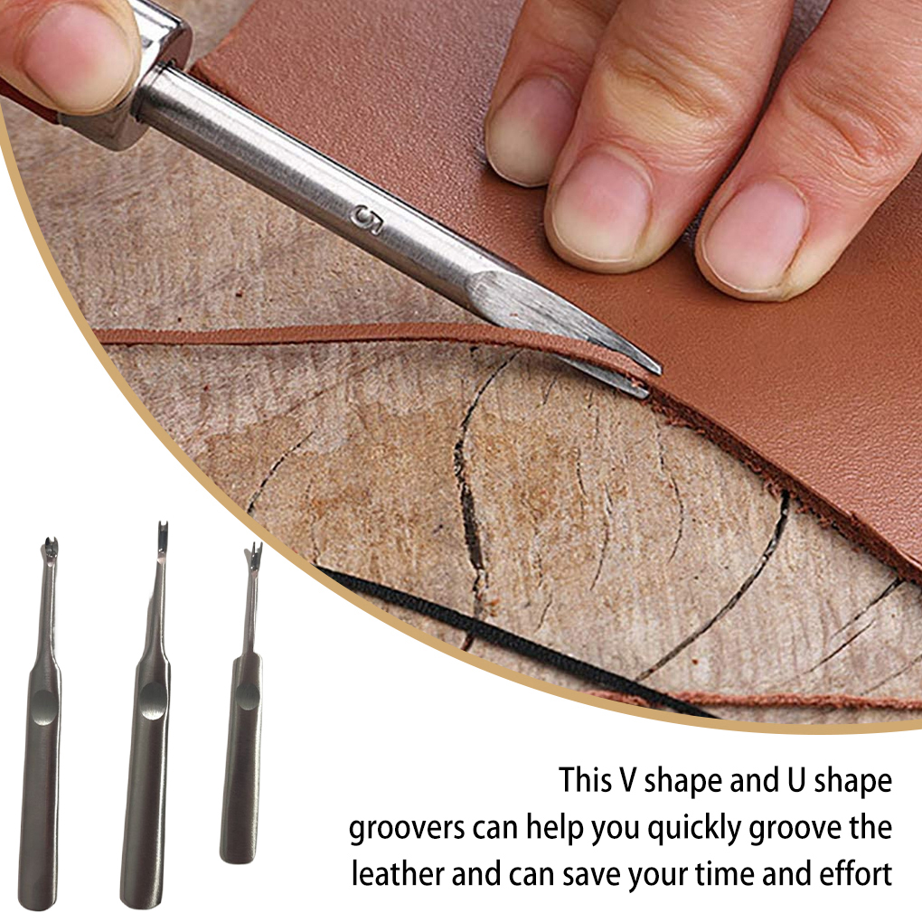 3 Pieces/Set Professional Leat - đánh giá và giá Leather Edge Beveler