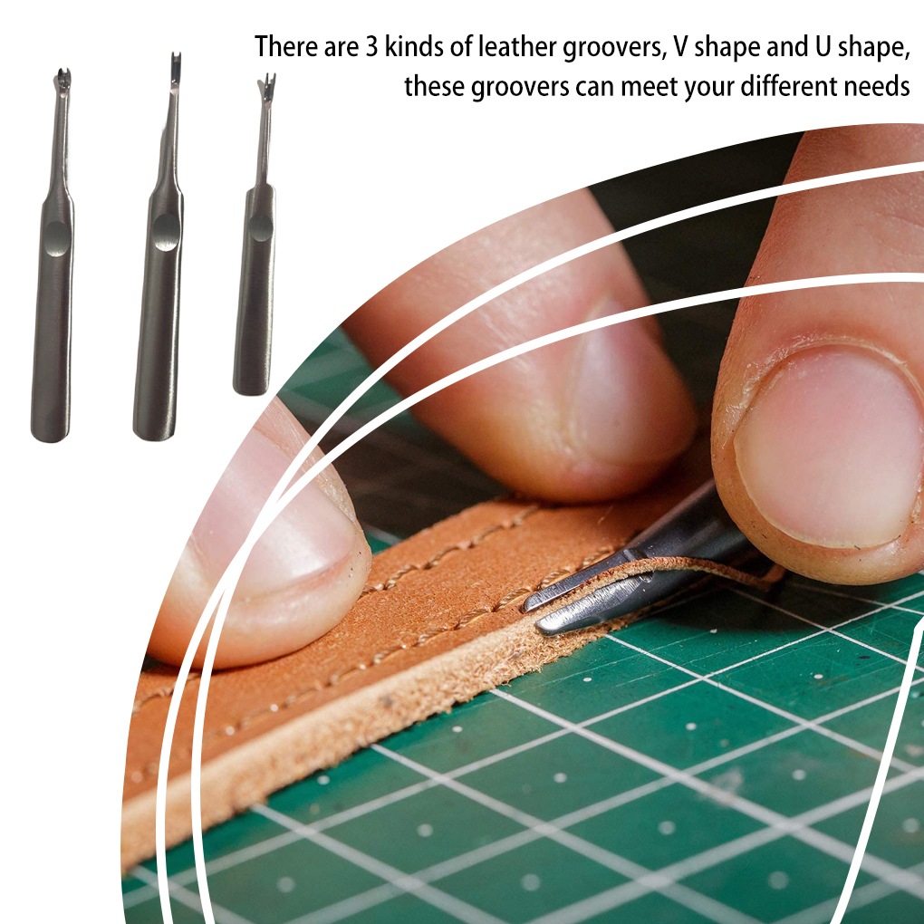 3 Pieces/Set Professional Leat - đánh giá và giá Leather Edge Beveler