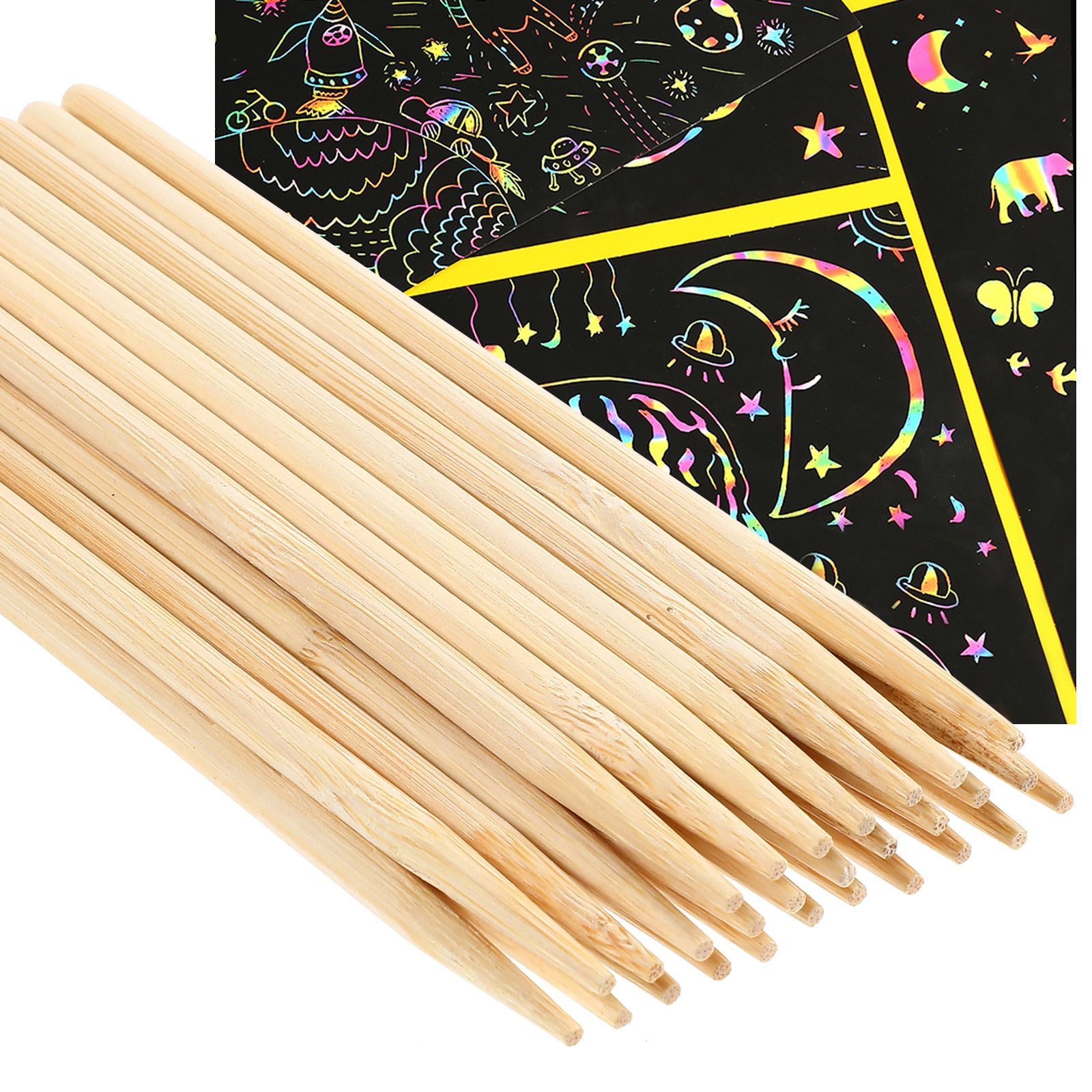 30pcs Scratch Bamboo Pens Wax  - đánh giá và giá Leatherwork Diy