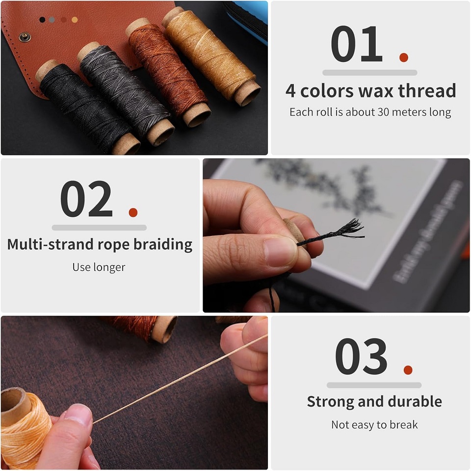 BUDDUR Leather Sewing Tools Ki - đánh giá và giá Leatherwork Thread