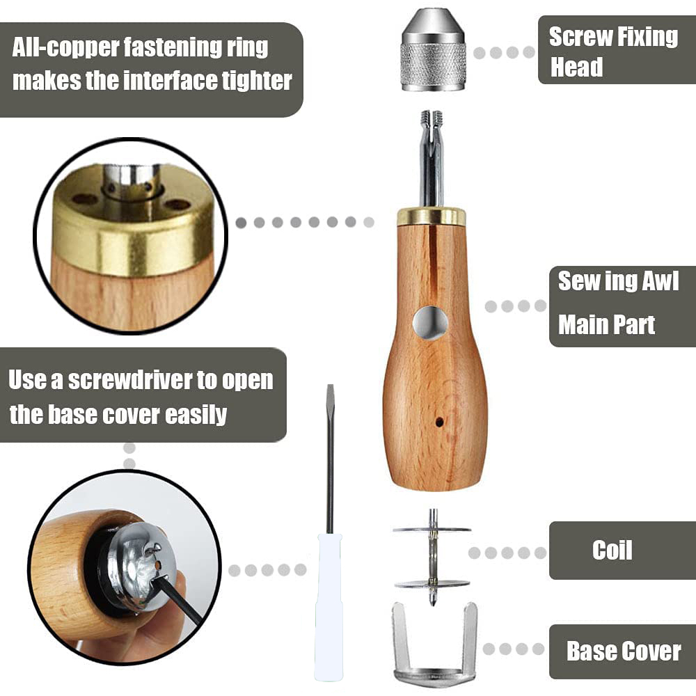 Leather Sewing Awl Thread Kit  - đánh giá và giá Leatherwork Thread