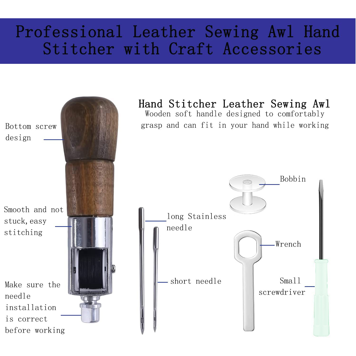 Leather Sewing Awl Thread Kit  - đánh giá và giá Leatherwork Thread