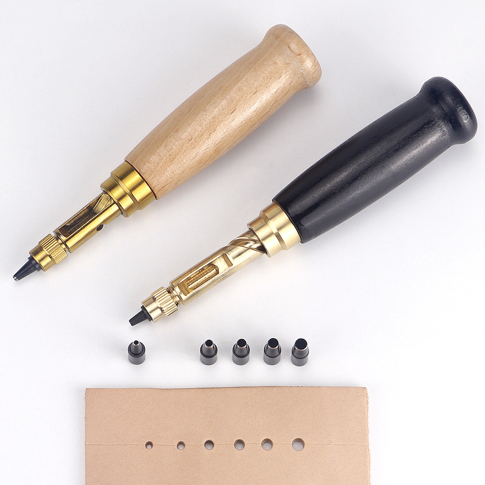 QJH 1Set Japanese Screw Punch  - đánh giá và giá Leathercraft Japan