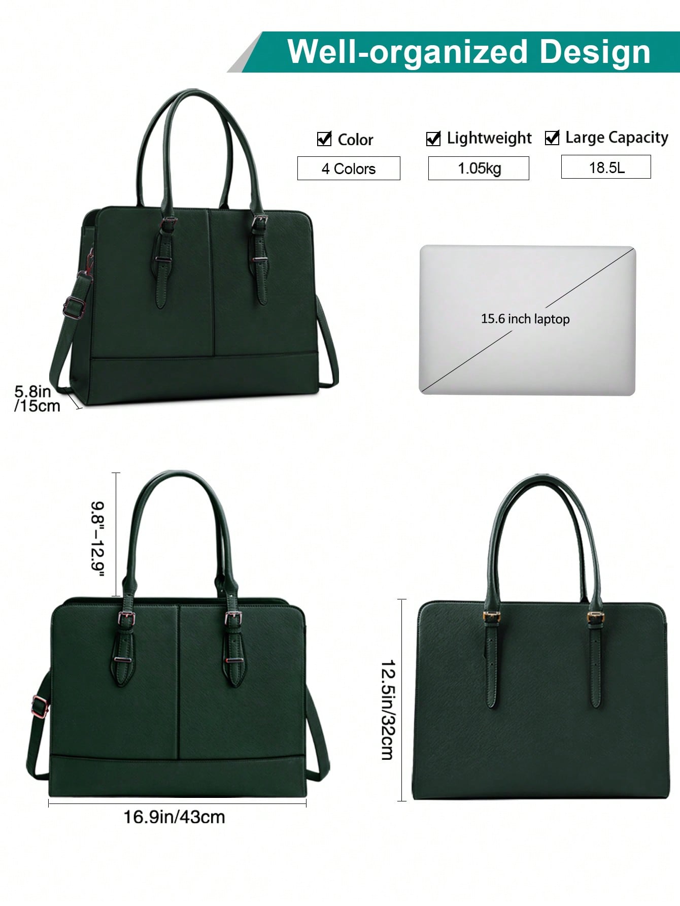 15.6 Inch Leather Laptop Tote  - đánh giá và giá Leatherworking Classic
