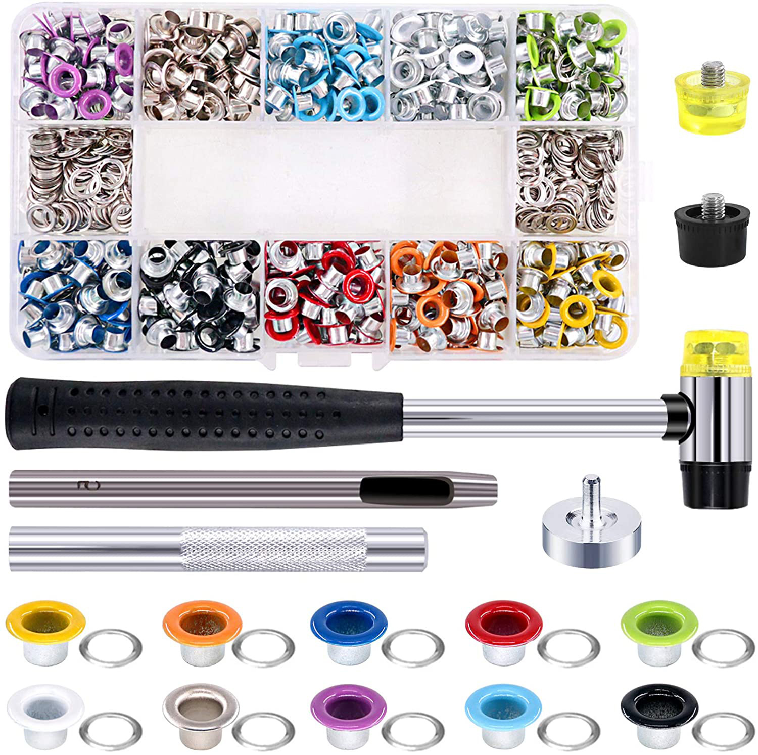 300/500 Sets 5mm Multi-Color M - đánh giá và giá Leatherwork Eyelets