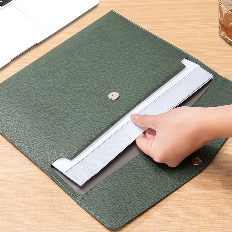 A4 A5 Leather File Bag 1PC Wat - đánh giá và giá Leather Work Folder