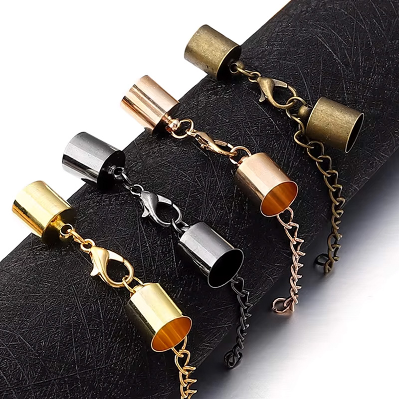 10Sets Leather Cord End Caps W - đánh giá và giá Leatherwork Diy