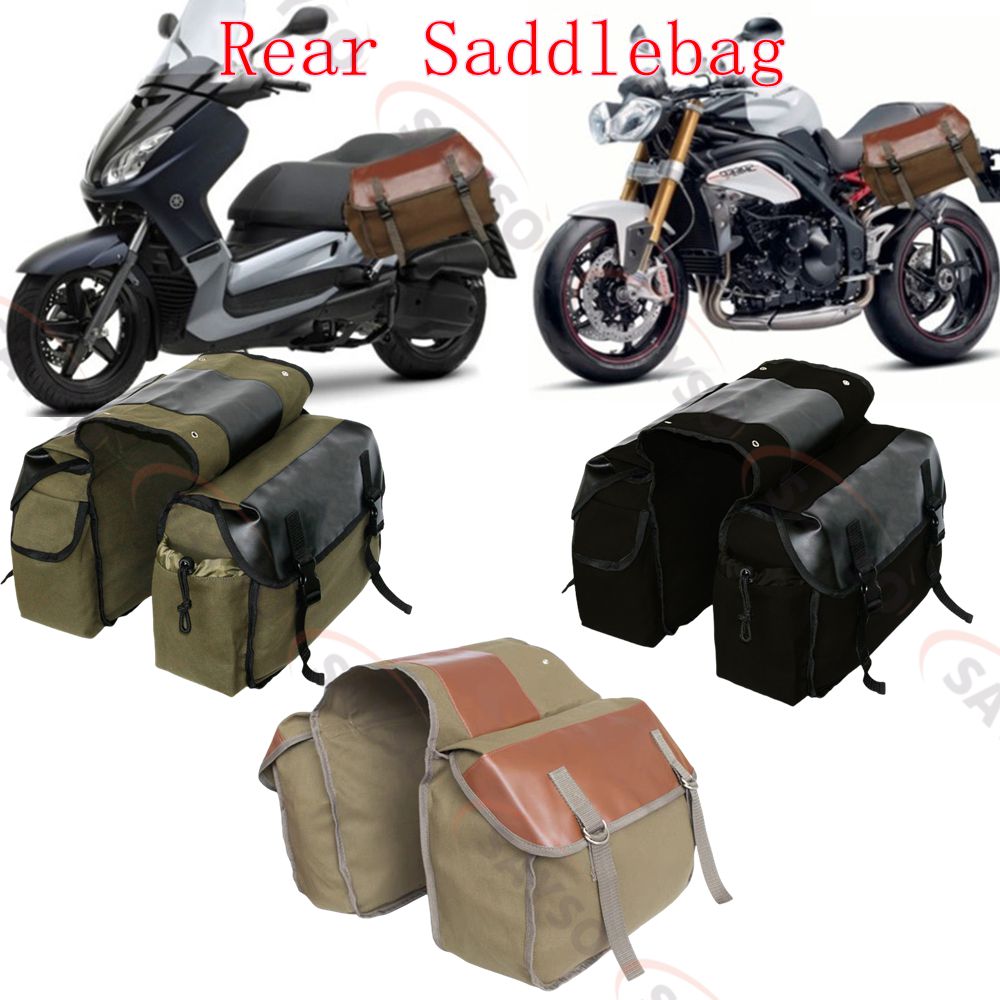 Canvas Leather Rear Saddlebag  - đánh giá và giá Leather Workshop