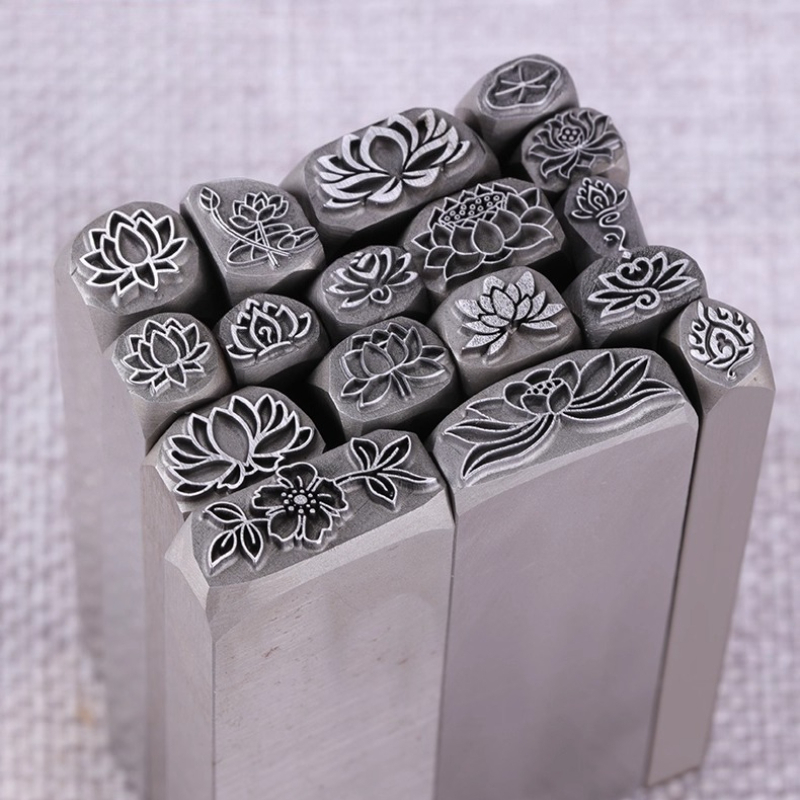 Lotus Flower Design Metal Stam - đánh giá và giá Leatherwork Flowers