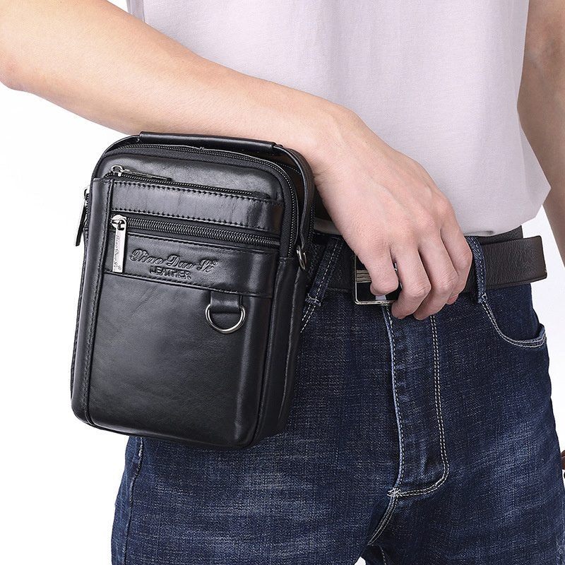 Men's waist bag multi function - đánh giá và giá Leatherwork Thread