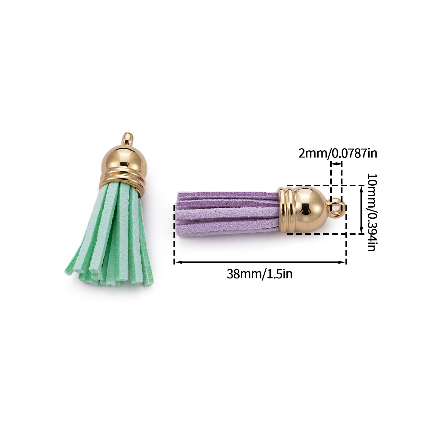 20pcs/Lots Tassel Synthetic Su - đánh giá và giá Leatherwork Diy