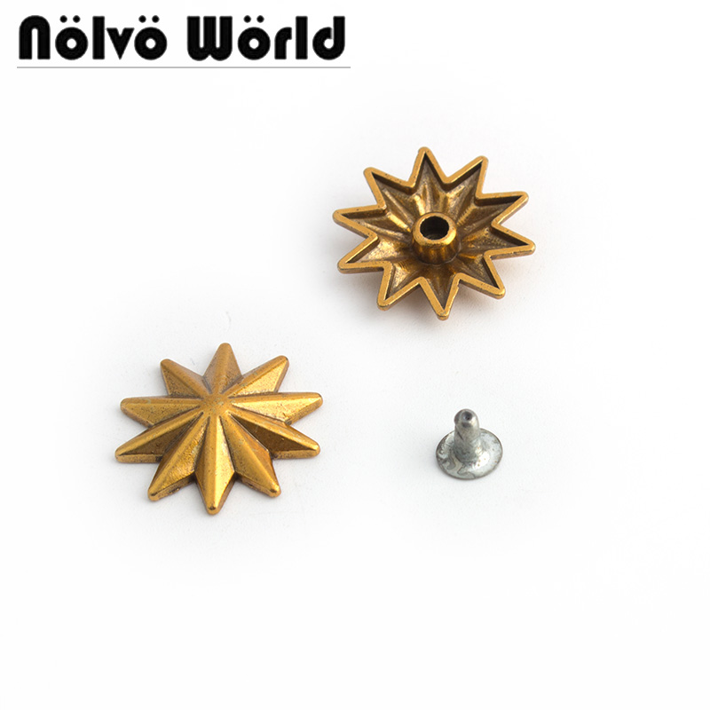 10-50-200pcs 20mm Old Gold Met - đánh giá và giá Leatherwork Flowers