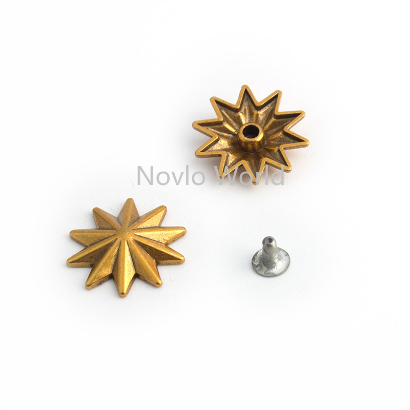 10-50-200pcs 20mm Old Gold Met - đánh giá và giá Leatherwork Flowers