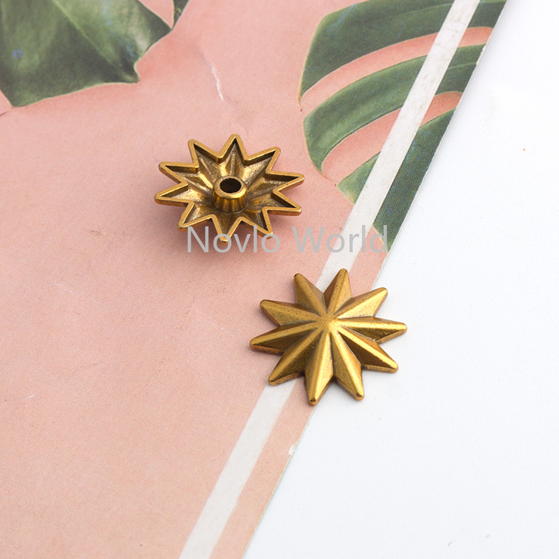 10-50-200pcs 20mm Old Gold Met - đánh giá và giá Leatherwork Flowers