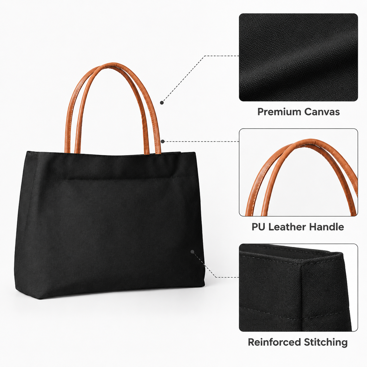 Minimalist Canvas Tote Bag Wom - đánh giá và giá Leather Workshop