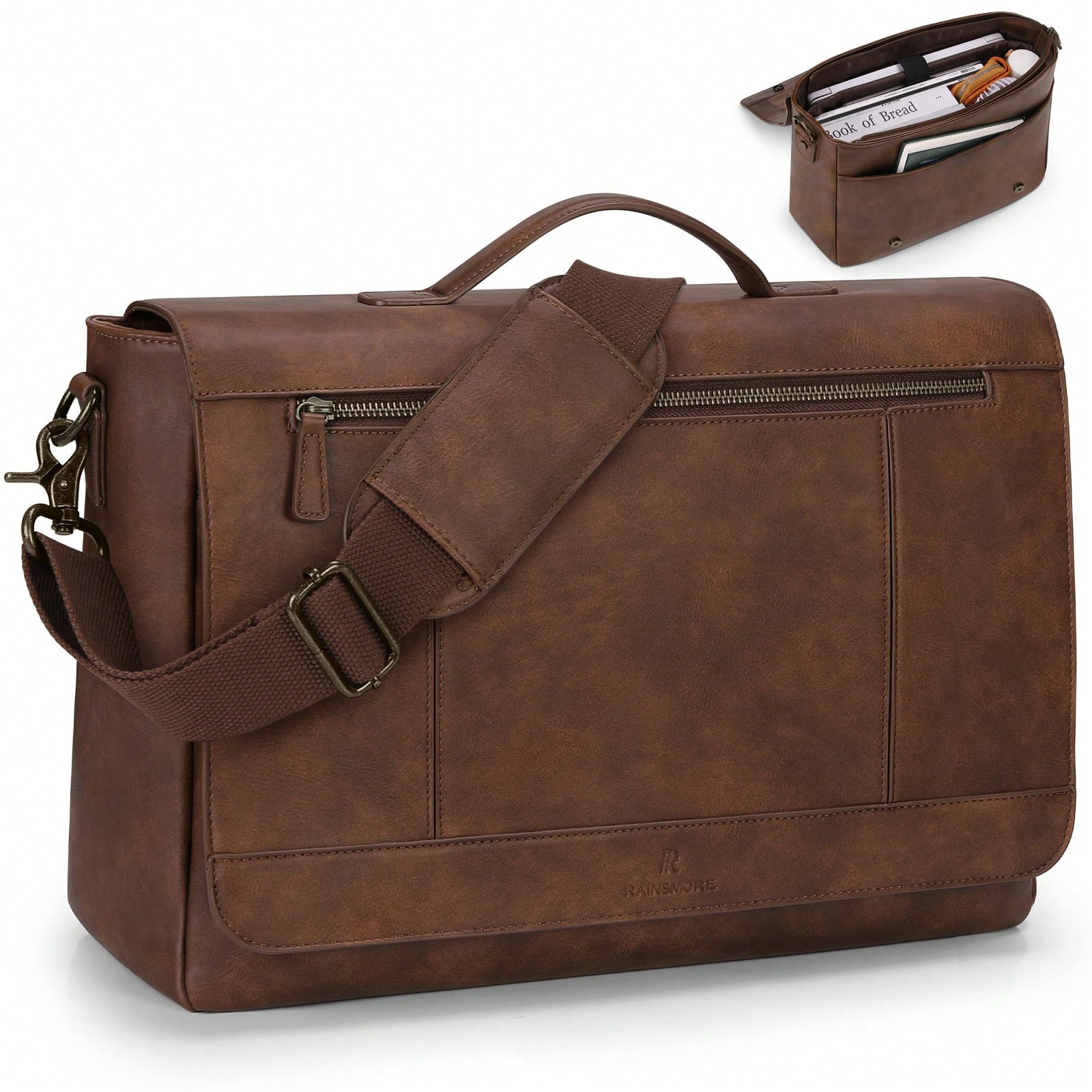 Leather Messenger Bag For Men  - đánh giá và giá Leatherworking Classic