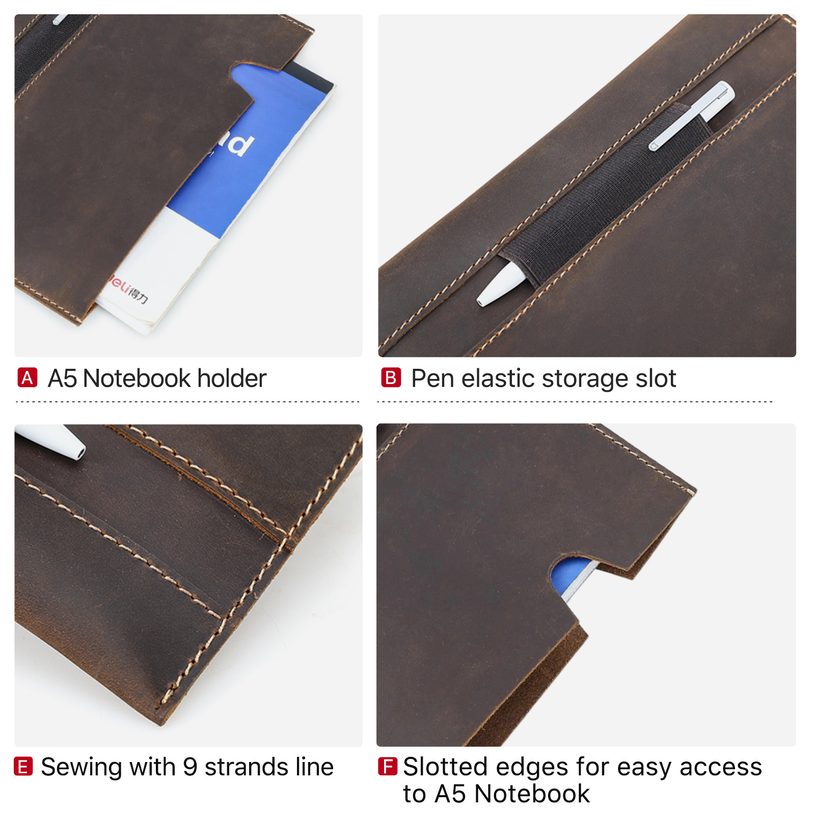 Genuine Leather Portable book  - đánh giá và giá Leather Work Folder
