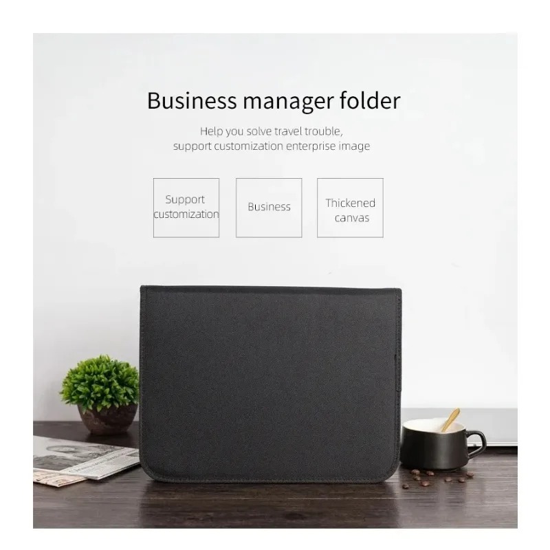 Large Black Business Portfolio - đánh giá và giá Leather Work Folder