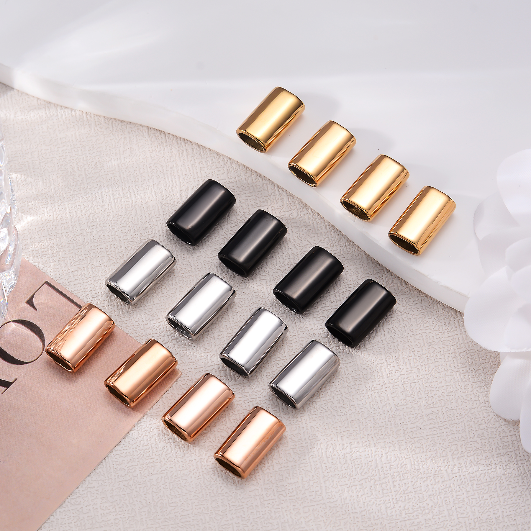 6PCS Stainless Steel Charm Sli - đánh giá và giá Leatherwork Diy