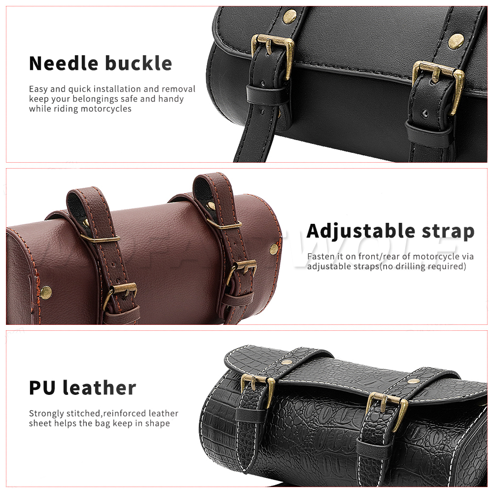 PU Motorcycle Cruiser Tool Bag - đánh giá và giá Leather Workshop