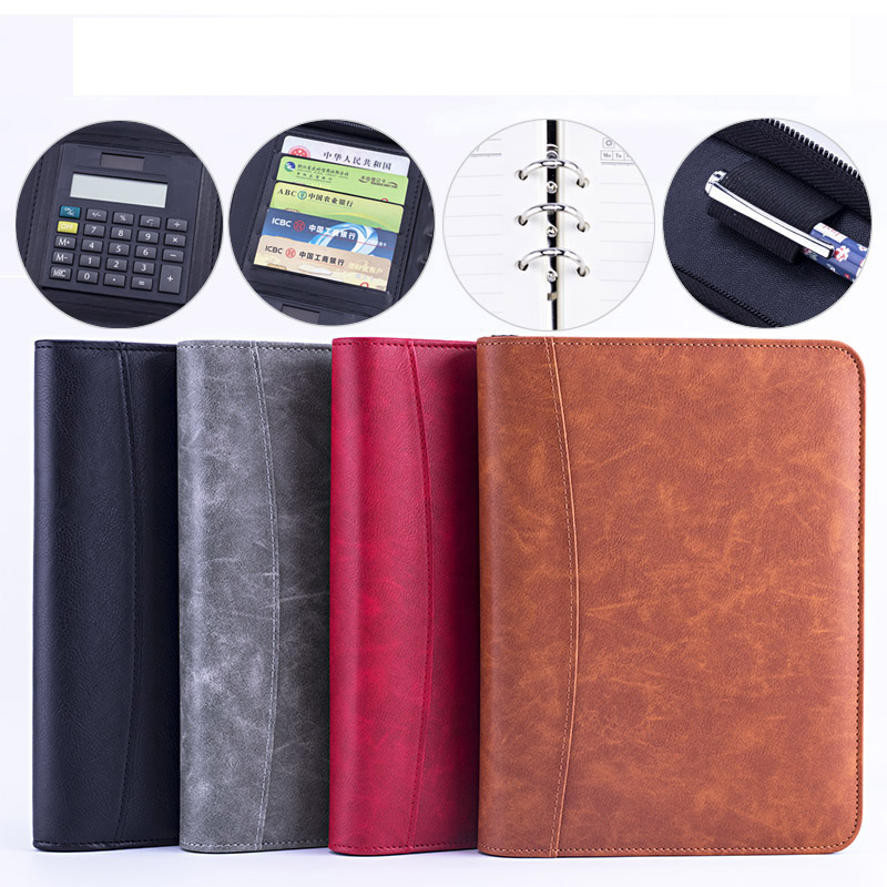 A5 Padfolio File Folder Docume - đánh giá và giá Leather Work Folder