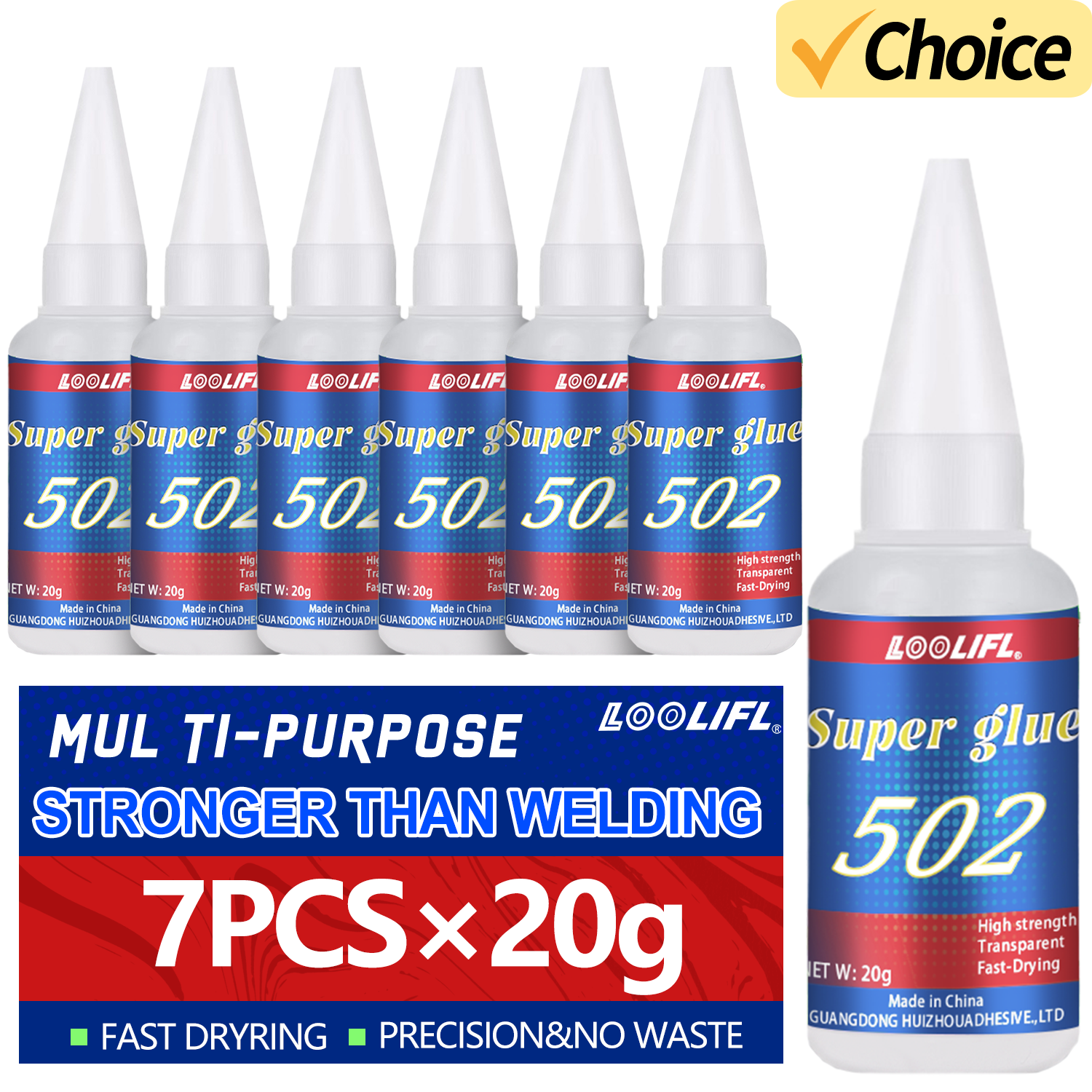 LOOLIFL 1-7pcs 502 Super Glue  - đánh giá và giá Leather Workshop
