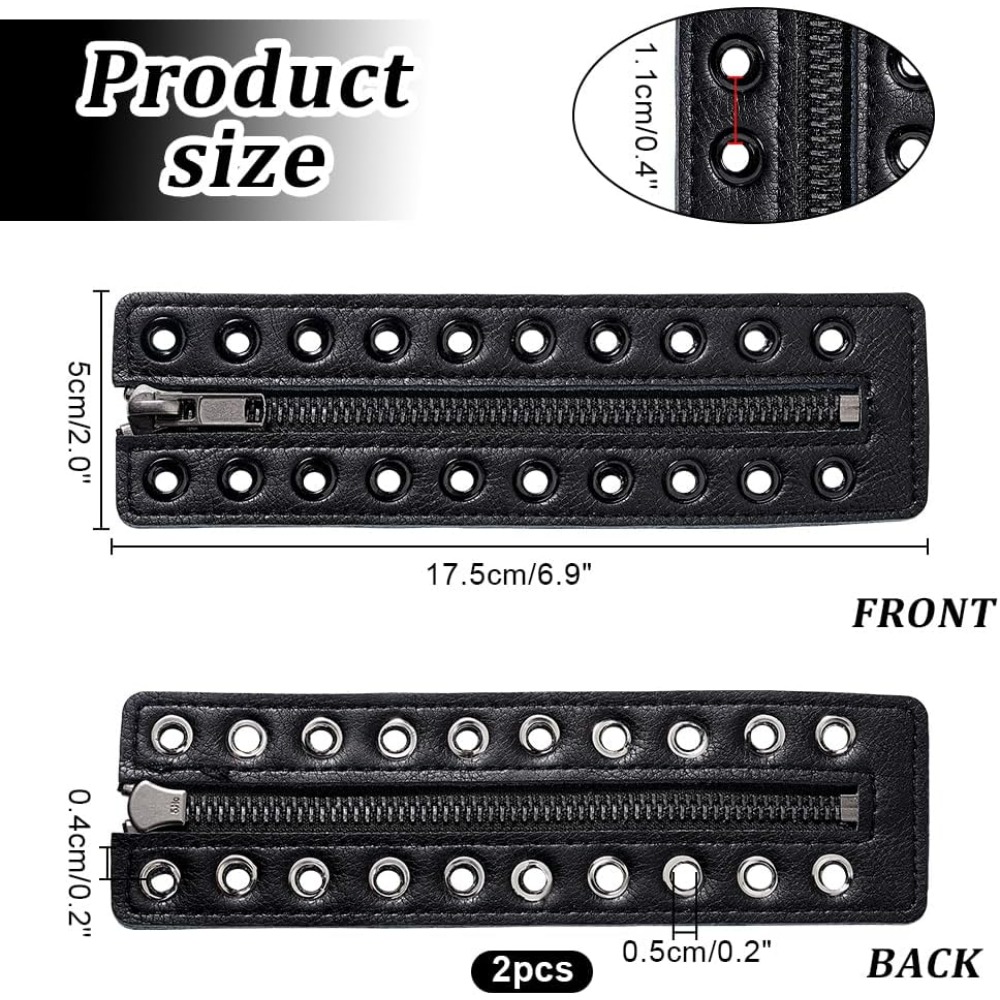 Leather Boot Zipper Inserts 6. - đánh giá và giá Leatherwork Eyelets