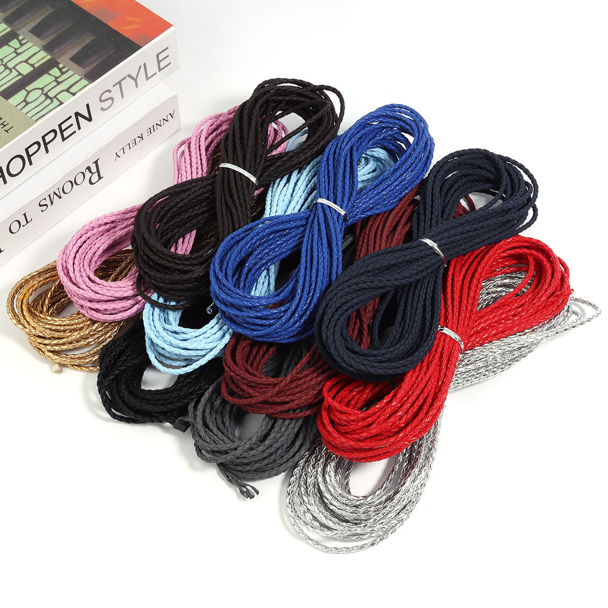 10Yards 3mm Braided Genuine Le - đánh giá và giá Leatherwork Diy