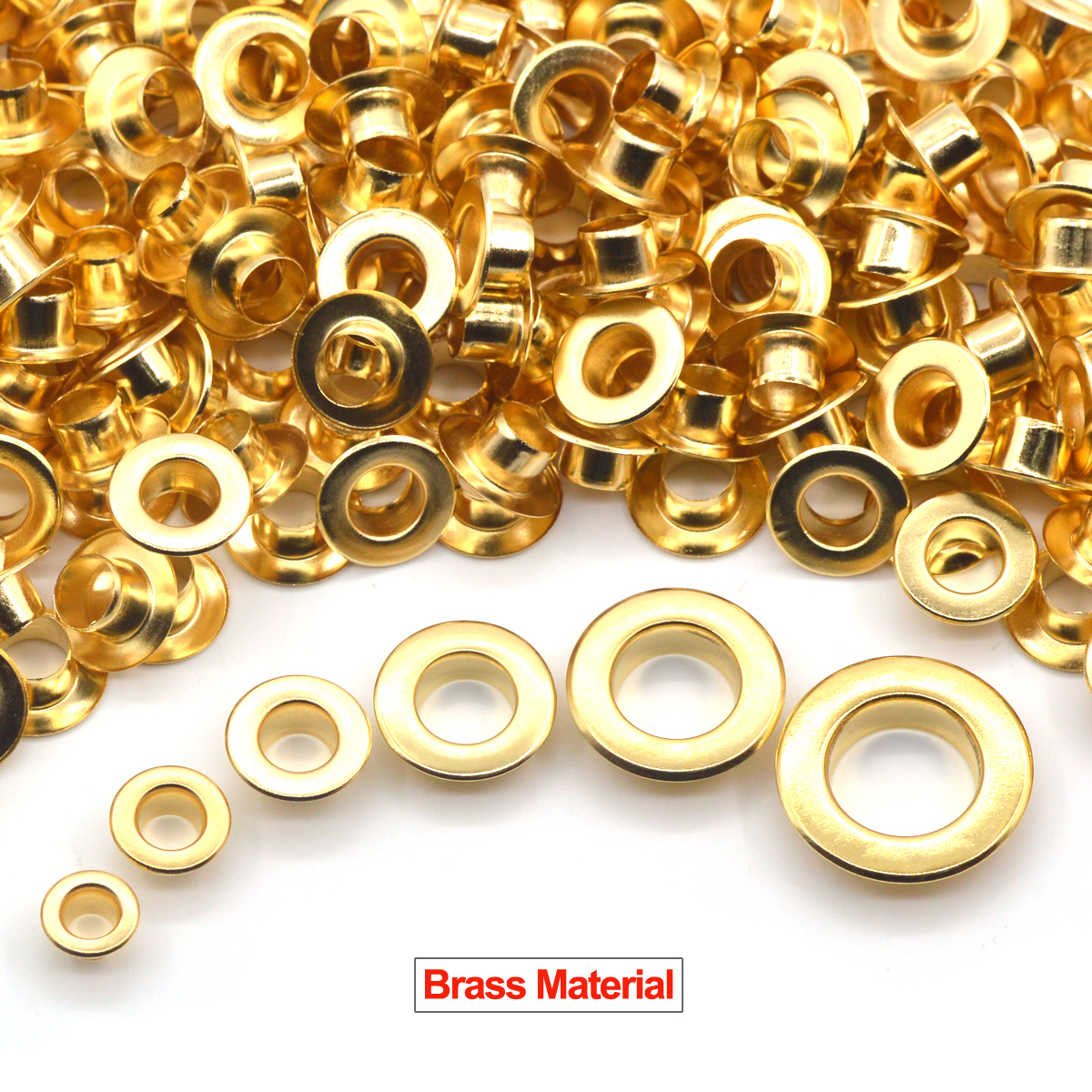 KALASO Gold Color Brass Materi - đánh giá và giá Leatherwork Eyelets