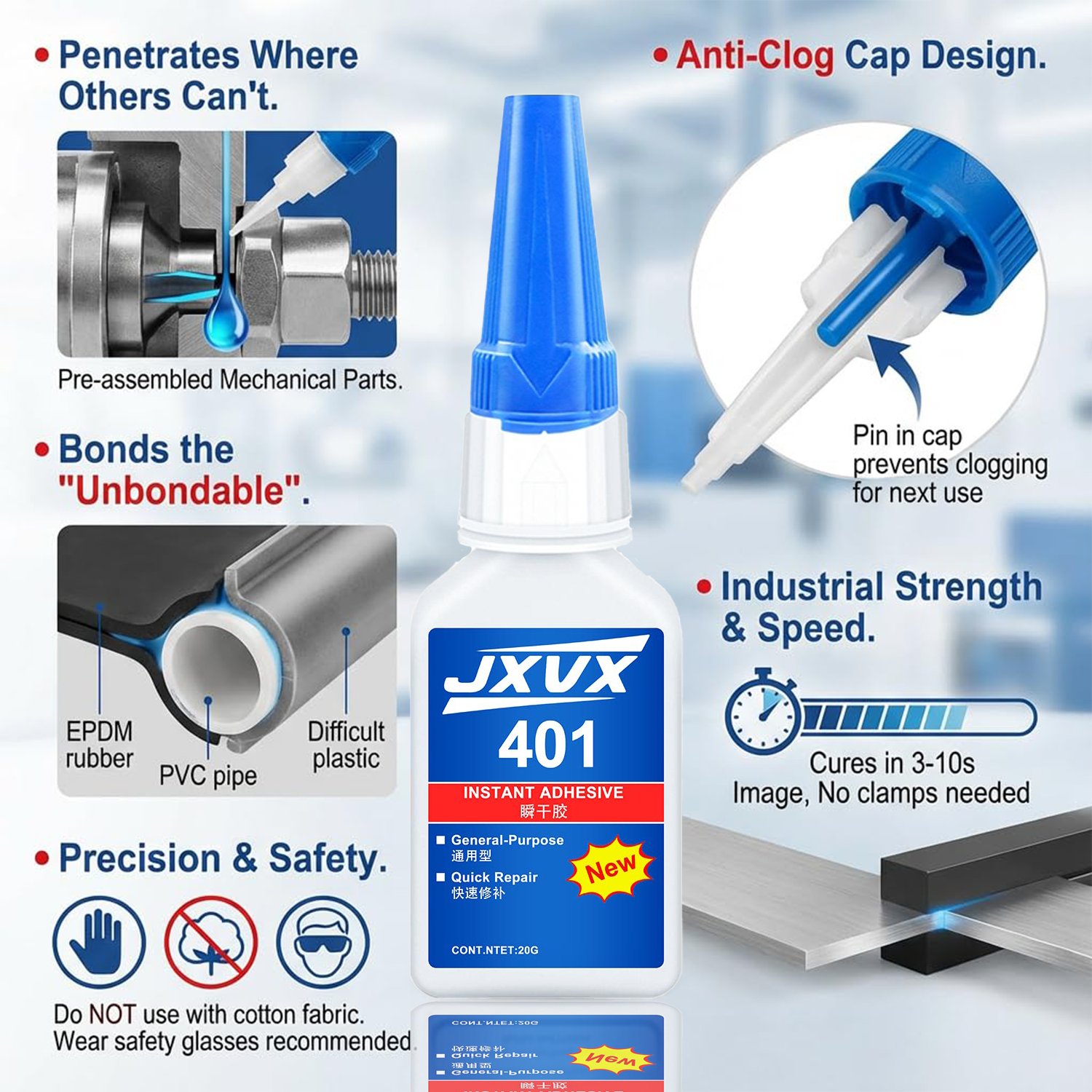 Brand-new 401 super glue super - đánh giá và giá Leather Workshop