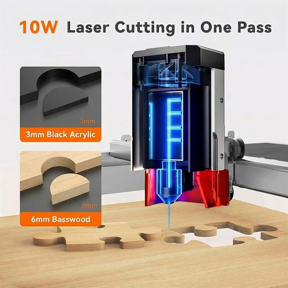TOOCAA L2 10W AI Desktop Laser - đánh giá và giá Leatherwork Classes
