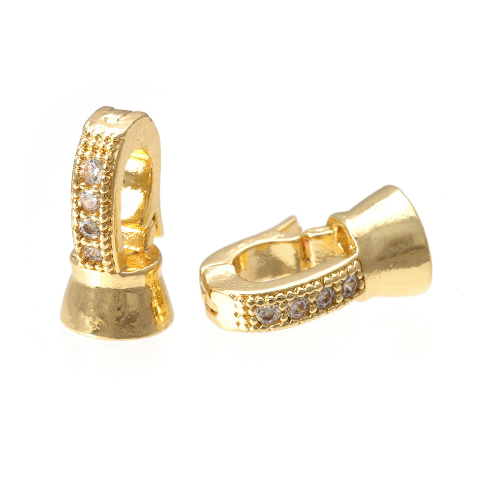 18K Gold Color Brass Zircon Co - đánh giá và giá Leatherwork Diy