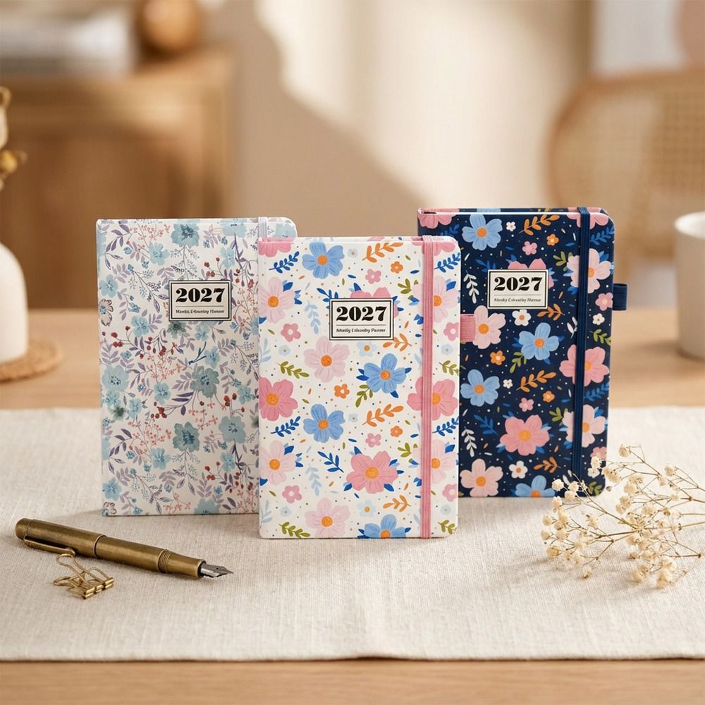 English 2027 Schedule Planner  - đánh giá và giá Leatherwork Flowers