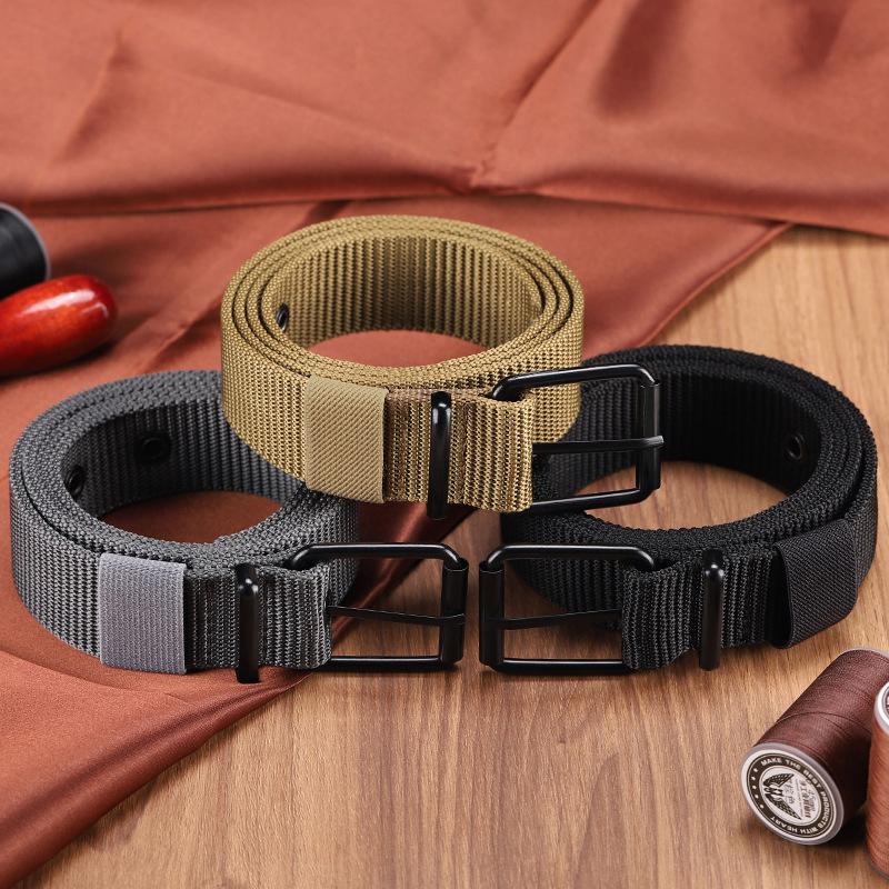 Men's Belt Porous Canvas Pin B - đánh giá và giá Leatherwork Eyelets