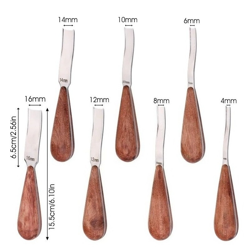 1PC 4-16mm Leather Craft Edge  - đánh giá và giá Leather Edge Beveler