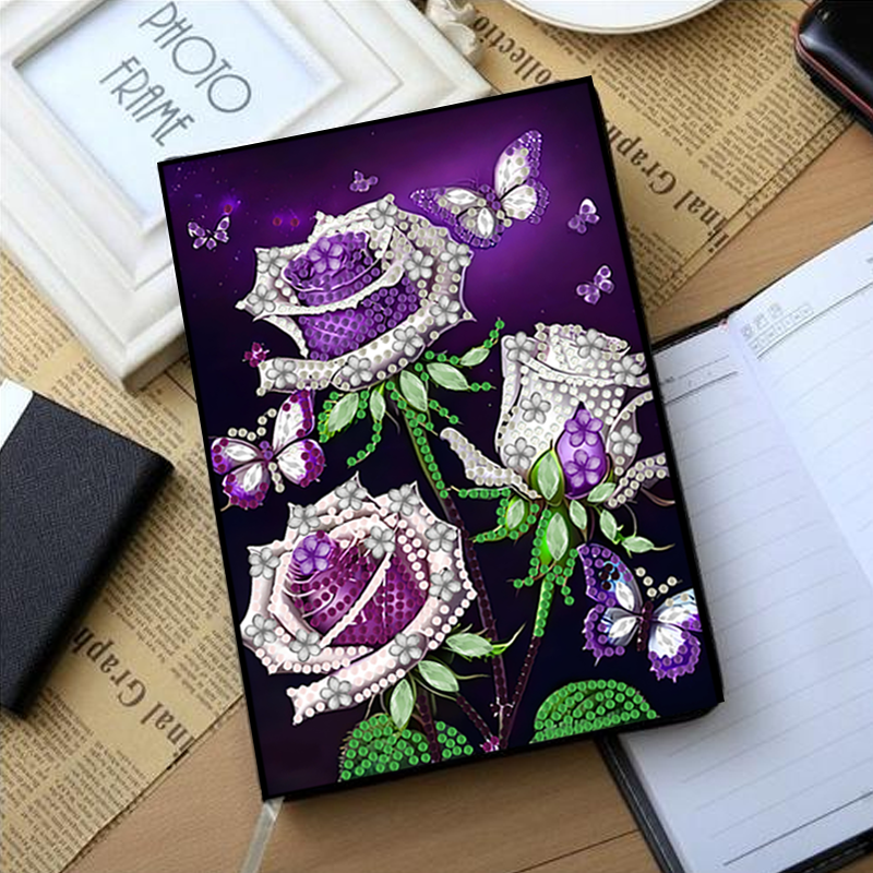 1 set, diamond painting DIY ha - đánh giá và giá Leatherwork Flowers