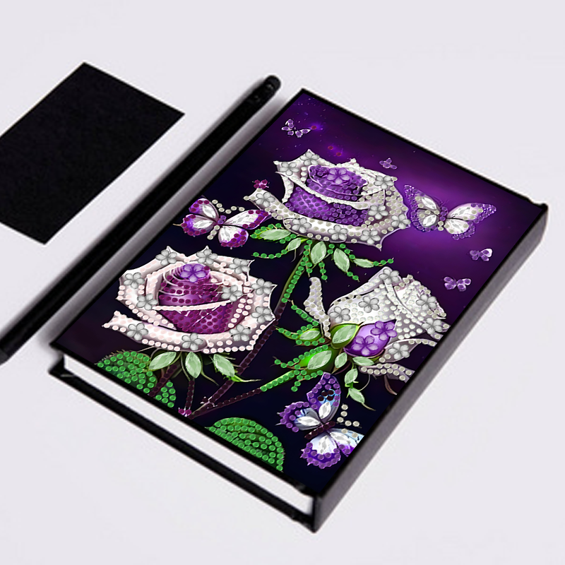 1 set, diamond painting DIY ha - đánh giá và giá Leatherwork Flowers